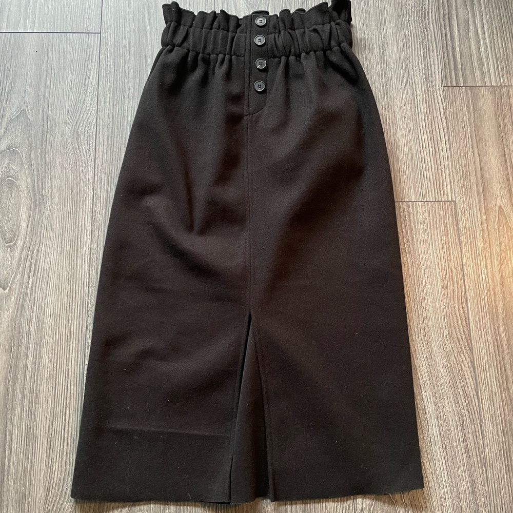 Oak + Fort Midi Paperbag Skirt